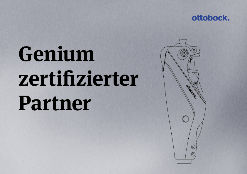 Genium zertifizierter Partner - Zertifizierungsplakette by Ottobock