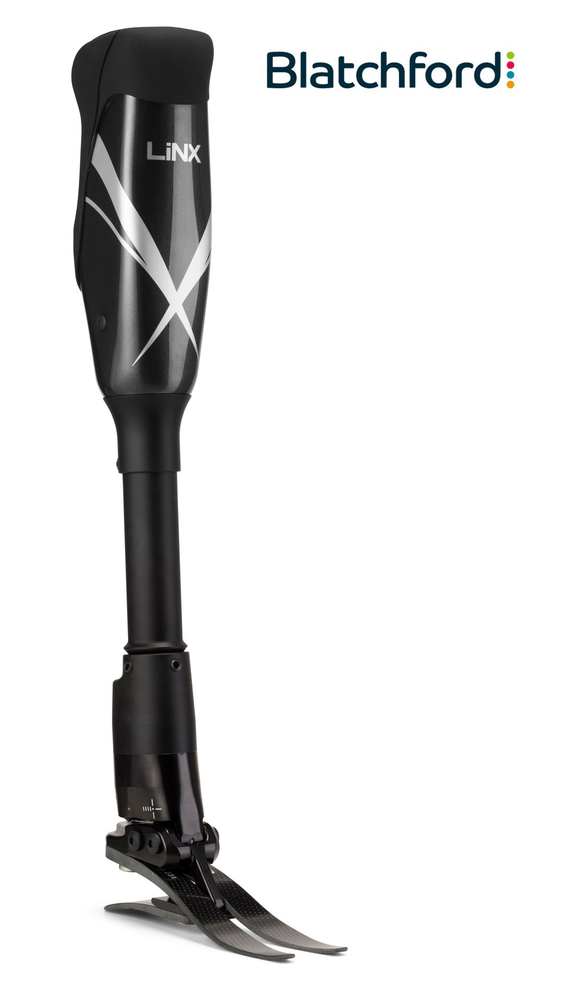 Blatchford Linx Prothesenkniegelenk mit elektronisch-responsivem Prothesenfußgelenk copyright by OrthoRehaNeuhof