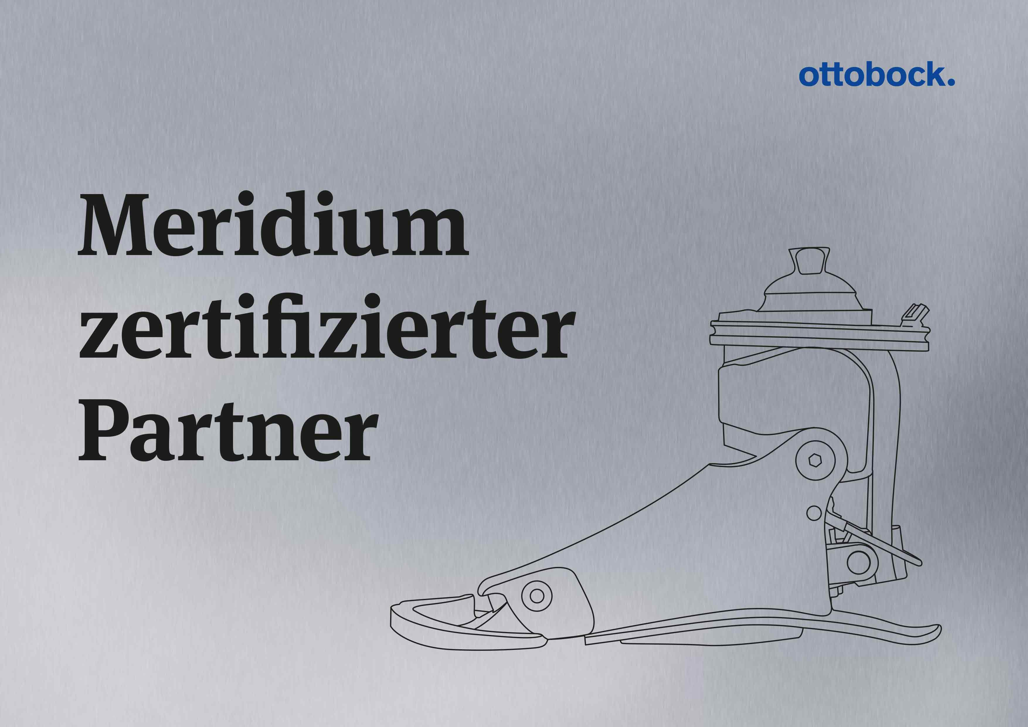 Meridium zertifizierter Partner - Zertifizierungsplakette by Ottobock