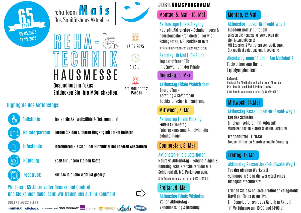 65jahre rehateam mais hausmesse