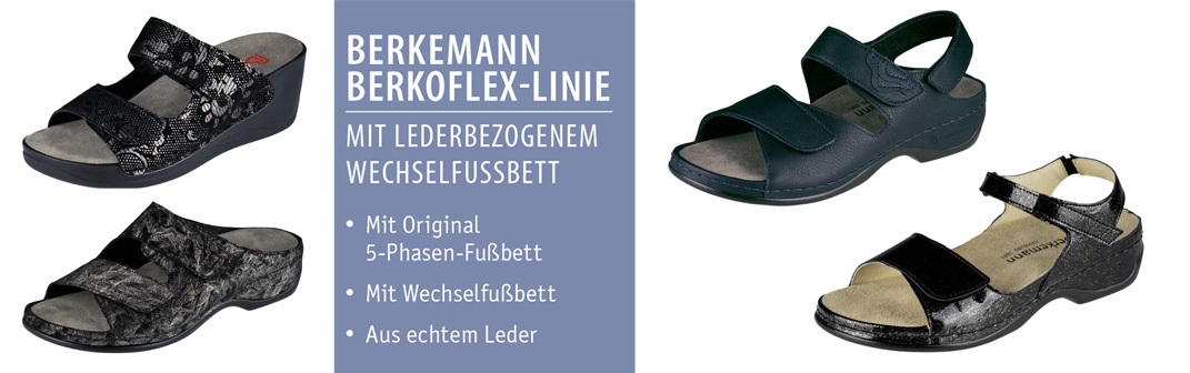 Schwarze Schuhe mit Komfort und Wechselfußbett - Berkemann Berkoflex - Frühjahrsschuhkollektion 2021