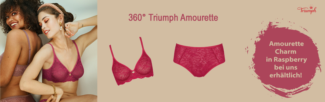 Die neue Triumph 360° Amourette Kampagne. Zeitlos und elegant. Bei uns in den Filialen erhältlich!