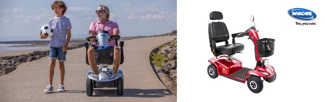 Der verstellbare Electroscooter von Invacare mit Blinker und Scheinwerfer sorgt für optimale Sicherheit egal ob am Tag oder bei Nacht! Der verstellbare Electroscooter von Invacare mit Blinker und Scheinwerfer sorgt für optimale Sicherheit egal ob am Tag oder bei Nacht!